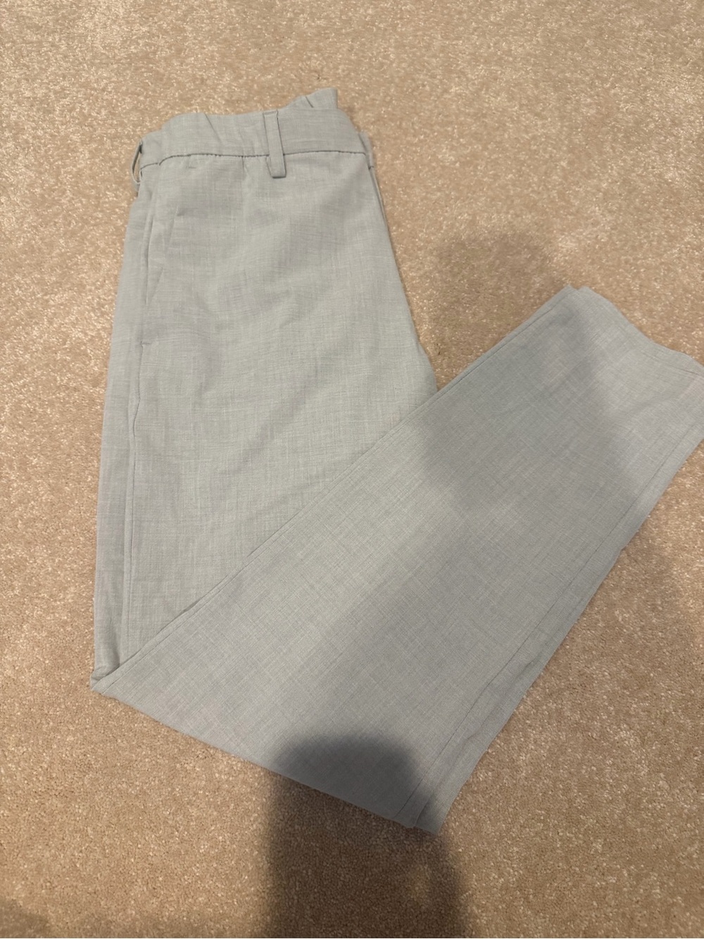 H&M Men's Light Gray Dress Trousers - Slim Tailored Style